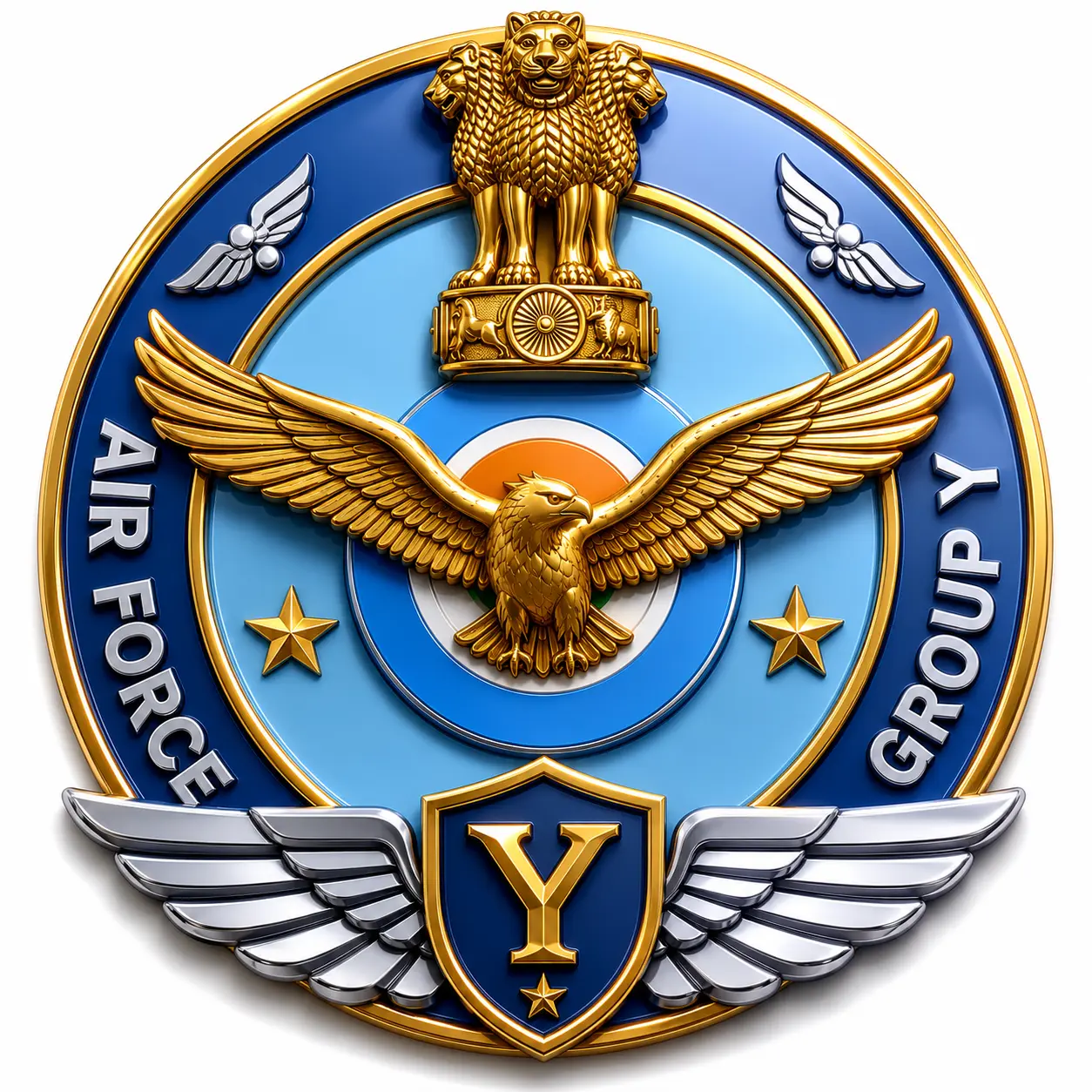 Indian Air Force Group Y Full length Logo